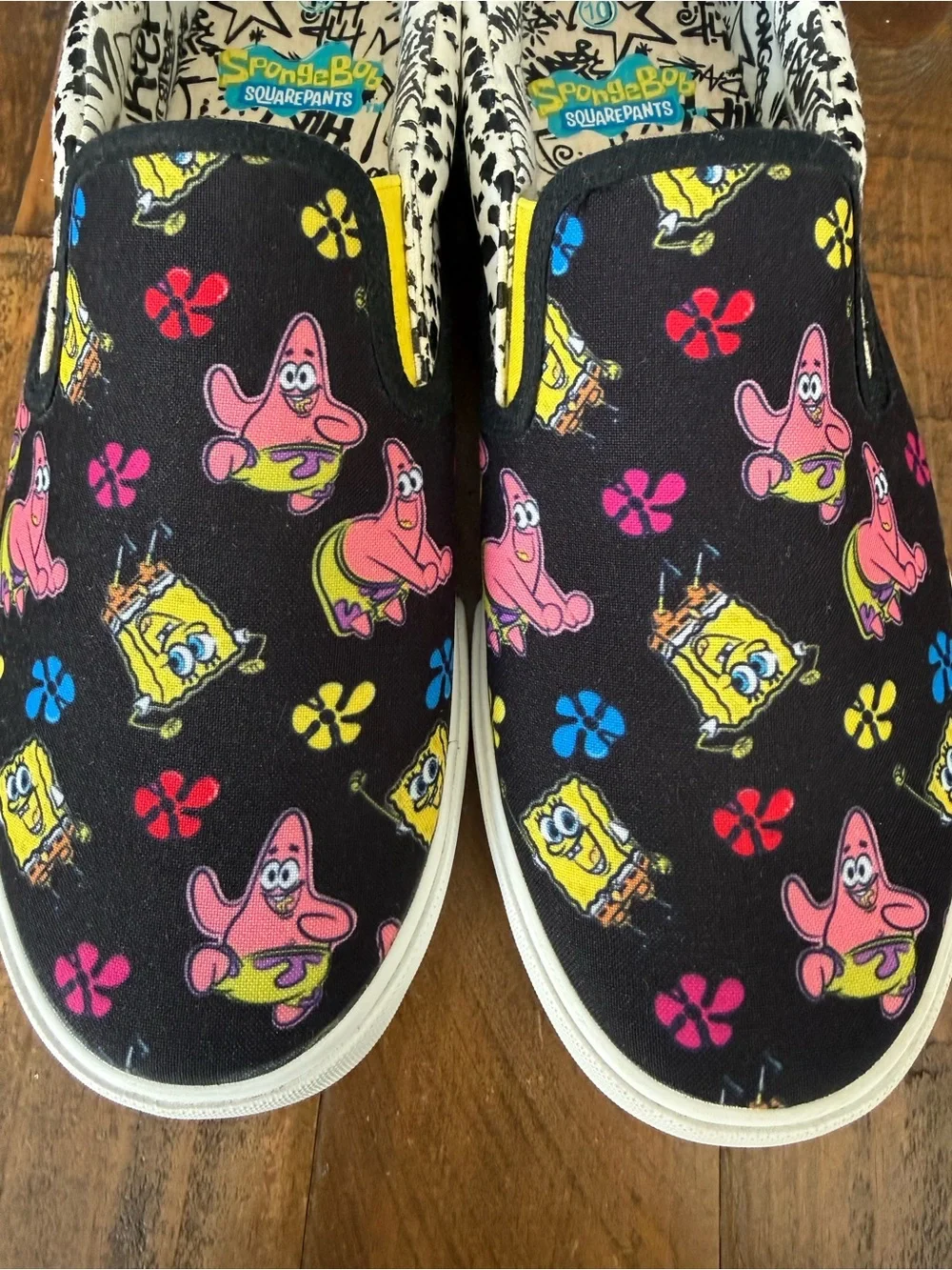 Ground Up SpongeBob SquarePants & Patrick Star Slip-On Shoes Men’s Size 10